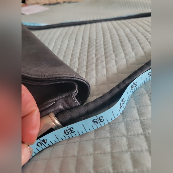 Black Italian leather purse - Picture 6 of 6